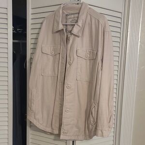 American Eagle Light Tan Shirt Jacket
